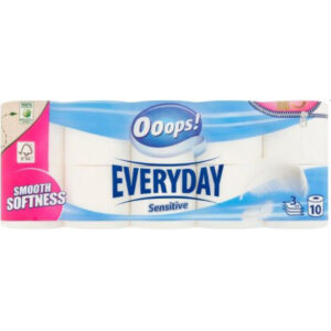 Ooops! Sensitive Everyday Toiletpapier Trio 3laags 10 Rl