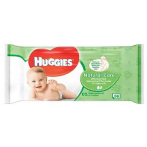 Huggies Baby Wipes 56pcs Natural Care Aloe Vera