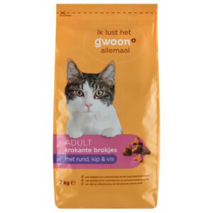 G'woon Cat Crispy Treats Meat Fish 2000 Gr