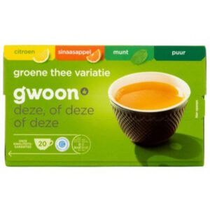 G'woon Green Mix Tea 20 x 1.5 gram 20 St