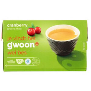 G'woon Green Tea Cranberry 20 x 1.5 g 20 St