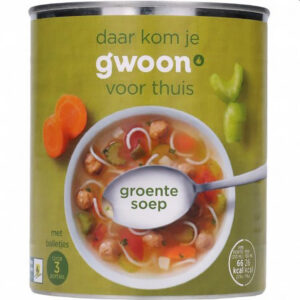 G'woon Groentesoep Blik 800 Ml