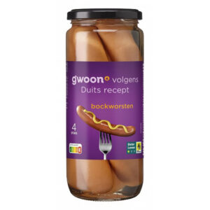 G'woon Bockworst pot 550 Gr