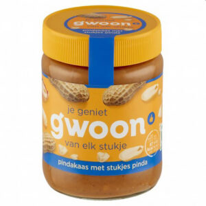 G'woon Pindakaas Met Noot 350 Gr